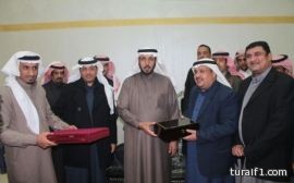 منسوبي إسكان قوى الأمن الداخلي بطريف وعرعر يكرمون العميد هاني العبدلي