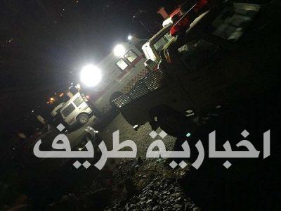 في حادث مأساوي .. وفاة مواطن وزوجته و3 من أولاده بعد سقوط مركبتهم من عقبة الجفو بالداير