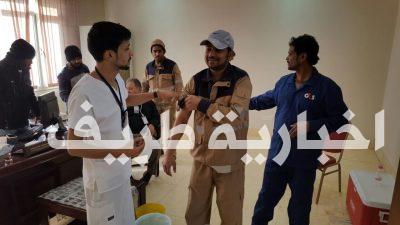 بالصور..القطاع الصحي بطريف ينفذ حملة تطعيم ضد الإنفلونزا الموسمية بمصنع اسمنت الجوف