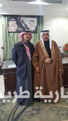 بالصور..القائم بأعمال محافظ طريف يستقبل مدير مطار طريف الجديد