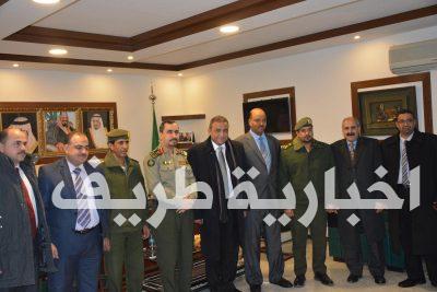 مدير جوازات الحدود الشمالية يستقبل القنصل المصري