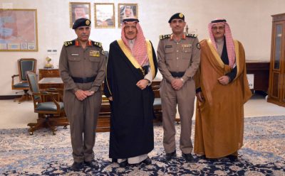 أمير الحدود الشمالية يقلد العميد الحسين رتبته الجديدة