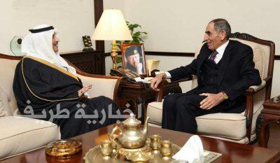 سفير خادم الحرمين الشريفين بعمان يزور وزير الداخلية الأردني لتهنئته بالمنصب الجديد وبحث أوجه التعاون بين البلدين