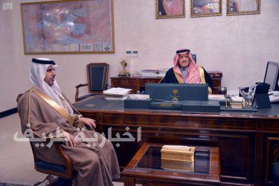 الأمير مشعل بن عبدالله يُهنىء الايداء بمناسبة تعيينه محافظاً لـ”طريف”