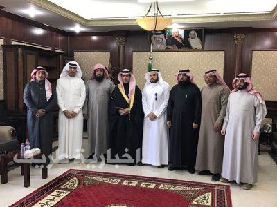 مجلس لجنة التنمية الاجتماعية بطريف يزور محافظ طريف الجديد