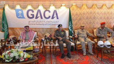 الأمير الدكتور مشعل بن عبدالله يتفقد مطار عرعر الجديد