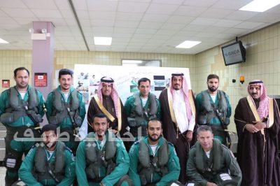 بالصور..محافظ طريف يشرف حفل إستقبال الصقور الخضر