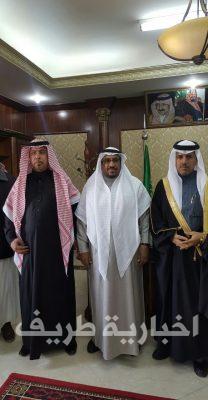 مدير الأرصاد الجوية ومدير الاطفاء بمطار طريف يزوران الايداء