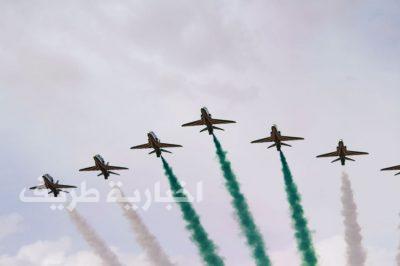 بالفيديو والصور..الصقور الخضر تزين سماء طريف