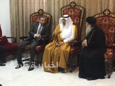 سفير خادم الحرمين بالأردن يقدم تعازيه لضحايا العمل الارهابي الذي وقع للكنائس في جمهورية مصر