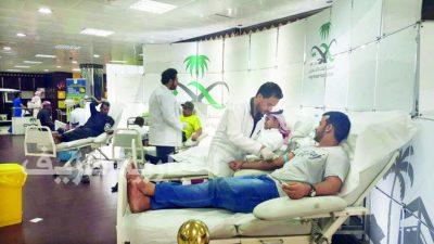 1070 وحدة دم من متبرعين بالحدود الشمالية