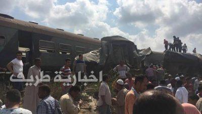 اصطدام قطارين يخلّف عشرات الضحايا والمصابين بمصر