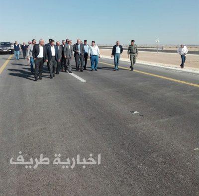 هلسة يفتتح المرحلة الأولى من طريق الأزرق العمري بمنحة من المملكة العربية السعودية
