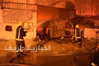 وفاة 10 أشخاص في حريق اندلع في ورشة نجارة جنوب الرياض