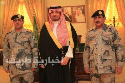 أمير الحدود الشمالية يقلّد مساعد قائد حرس الحدود بالمنطقة رتبته الجديدة