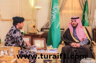 أمير منطقة الحدود الشمالية يستقبل قائد قوة أمن المنشآت