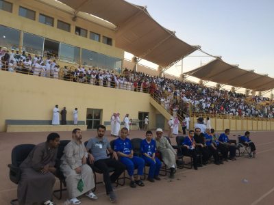 نادي عرعر الرياضي يستضيف عدداً من نزلاء التأهيل الشامل بعرعر من ذوي الاحتياجات الخاصة
