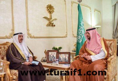 أمير منطقة الحدود الشمالية يستقبل مدير شركة الكهرباء بالمنطقة