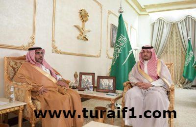 أمير الحدود الشمالية يستقبل رئيس فرع النيابة العامة بالمنطقة