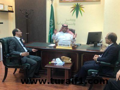 مساعد مدير عام فرع العمل يالشمالية يستقبل القنصل المصري