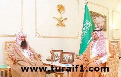 أمير الحدود الشمالية يستقبل رئيس لجنة إصلاح ذات البين بالمنطقة