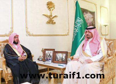 الأمير فيصل بن خالد بن سلطان يلتقي مدير فرع الإفتاء في الحدود الشمالية