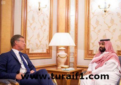 ولي العهد يبحث مع رئيس شركة فيرتي مجالات الشراكة المحتملة وفق رؤية المملكة 2030