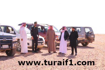 لجنة التعديات بطريف تزيل العقوم الترابية بطريق طريف القريات