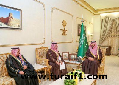 أمير منطقة الحدود الشمالية يستقبل مدير فرع هيئة الإحصاء بالمنطقة