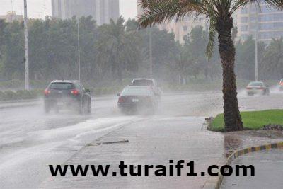 الأرصاد : توقعات باستمرار هطول الأمطار الرعدية على الحدود الشمالية