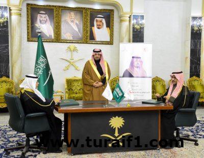 الأمير فيصل بن خالد بن سلطان يشهد توقيع مذكرة تفاهم بين هيئة الهلال الأحمر السعودي وجامعة الحدود الشمالية
