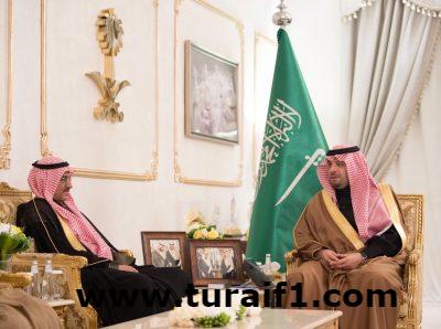 أمير منطقة الحدود الشمالية يستقبل رئيس هيئة الهلال الأحمر السعودي