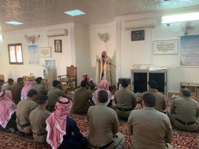 (جهود المملكة في تطبيق الشريعة وخدمتها للعالم الإسلامي) محاضرة للدكتور صالح العصيمي بفرع هيئة الأمر بالمعروف والنهي عن المنكر بالشمالية
