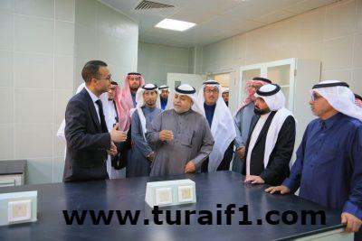 مدير جامعة الحدود الشمالية المكلف يتفقد فرع الجامعة بمحافظة طريف
