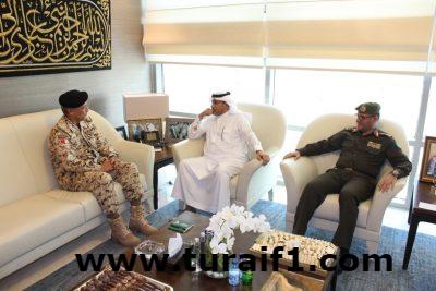 سفير خادم الحرمين الشريفين لدى الأردن يستقبل الملحق العسكري البحريني في عمان