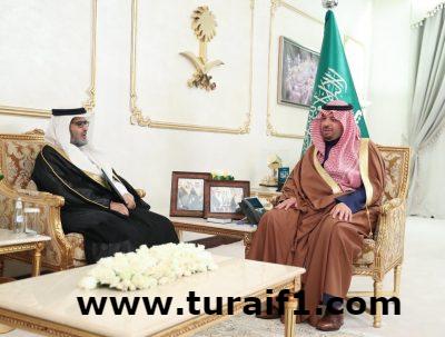 أمير منطقة الحدود الشمالية يستقبل رئيس مجلس إدارة مجلس الجمعيات التعاونية بالمملكة