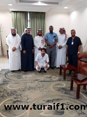 مدير العلاقات والمراسم بمحافظة طريف يكرم فريق الشؤون الصحية المشارك في هايكنج طريف الثاني