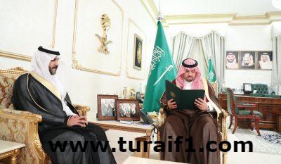 أمير منطقة الحدود الشمالية يستقبل مدير فرع هيئة حقوق الإنسان بالمنطقة
