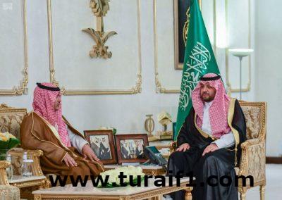 سمو أمير الحدود الشمالية يستقبل مدير فرع وزارة البيئة والمياه والزراعة بالمنطقة .. ويشدد على تنمية الثروة الحيوانية وصناعاتها