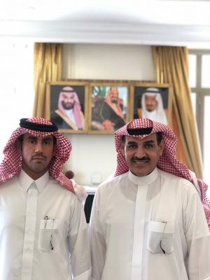 محافظ طريف يستقبل مدير ادارة الاستخبارات العامة بالشمالية
