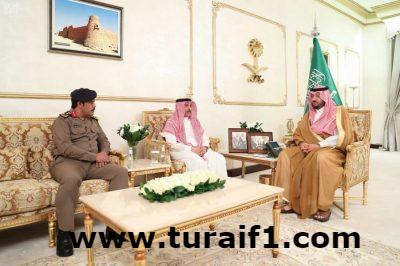 سمو أمير منطقة الحدود الشمالية يقلد العميد الحازمي رتبته الجديدة