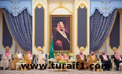 خادم الحرمين الشريفين يستقبل الأمراء والعلماء وجمعاً من المواطنين