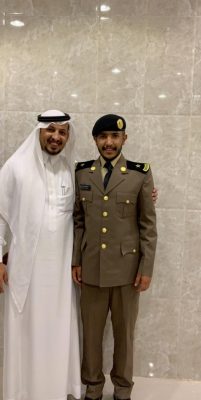 هاجع أبو صلعى الرويلي يحتفل بتخرج أبنه من كلية الملك فهد الأمنية برتبة ملازم