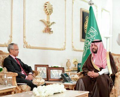 سمو أمير منطقة الحدود الشمالية يستقبل القنصل العام الفرنسي لدى المملكة