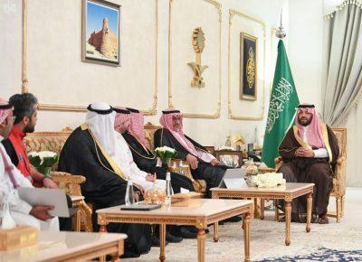 سمو الأمير فيصل بن خالد بن سلطان يستقبل رئيس هيئة الهلال الأحمر السعودي ويدشن مشروعات وبرامج الهيئة في الحدود الشمالية