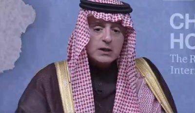 الجبير: إيران لا تحترم سيادة الدول ومقتنعون من خلال الأدلة بتورطها في هجمات “أرامكو”