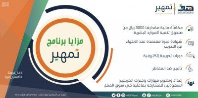 “هدف” يودع 10 ملايين ريال مكافأة للمتدربين والمتدربات في برنامج “تمهير”
