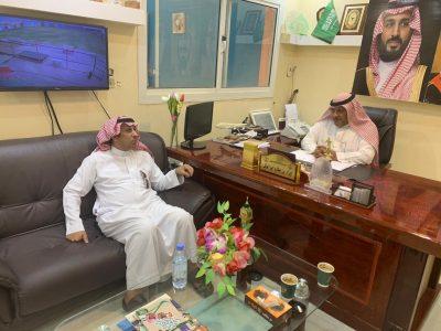مدير مكتب ‎الهيئة العامة للرياضة بالشمالية يزور نادي الوعد بطريف