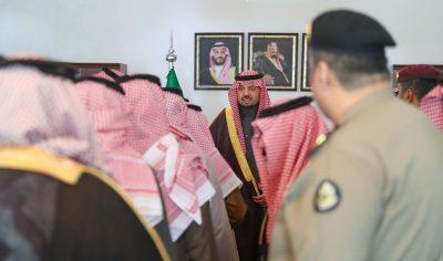 سمو الأمير فيصل بن خالد بن سلطان يستقبل المواطنين بمحافظة رفحاء