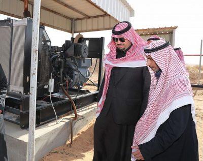 سمو الأمير فيصل بن خالد بن سلطان يتفقد موارد المياه في محافظة رفحاء